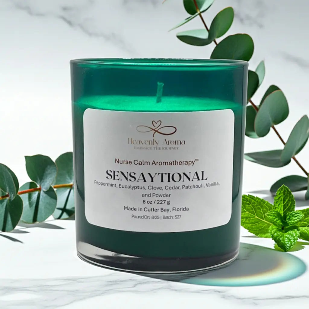 Nurse Calm Aromatherapy™ Sensaytional Natural Soy Candle with Eucalyptus