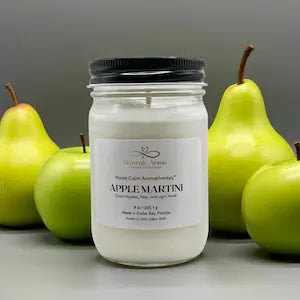 Nurse Calm Aromatherapy™ Apple Martini Candle for Cozy Relaxation