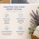 Benefits of Breathe & Reset Room & Linen Spray including plant-based ingredients, aromatherapy, and everyday wellness.