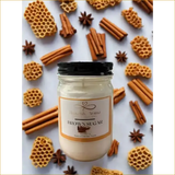 Brown Sugar Soy Candle in Glass Jar - Nurse Calm Aromatherapy™ by Heavenly Aroma