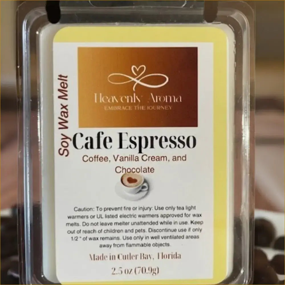 Café Espresso 2.5 oz Wax Tarts - Nurse Calm Aromatherapy™ by Heavenly Aroma