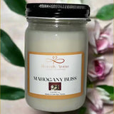 Mahogany Bliss – 8 oz Soy Candle | Sophisticated Warmth - Nurse Calm Aromatherapy™ by Heavenly Aroma